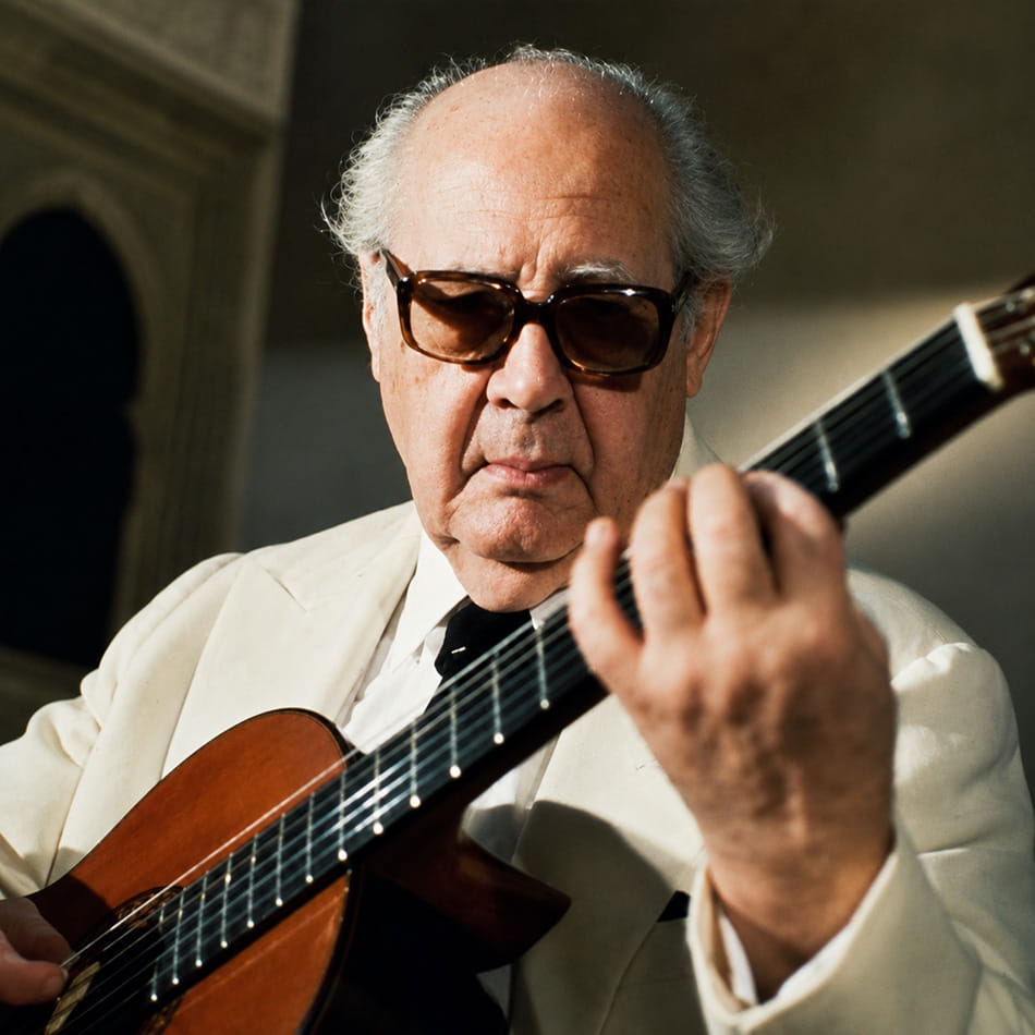 Andrés Segovia en sus últimos años