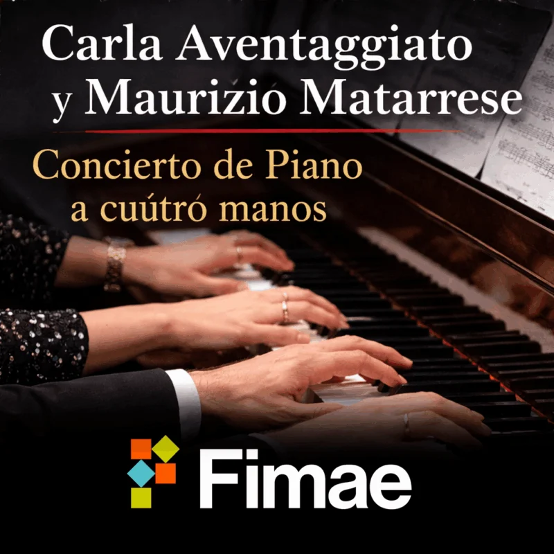 Carla Aventaggiato y Maurizio Matarrese Concierto de Piano a cuatro manos
