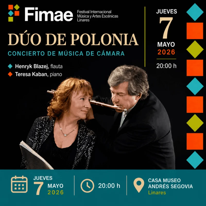 Dúo de Polonia: Henryk Blazej y Teresa Kaban en concierto