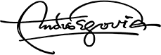 Firma de Andrés Segovia