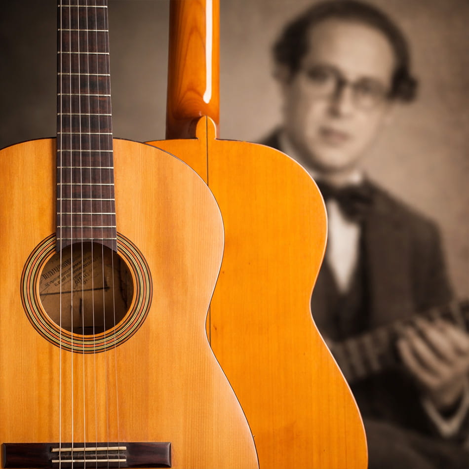 Guitarra histórica asociada a los primeros años de Andrés Segovia