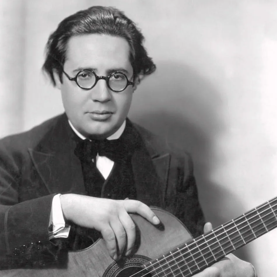 Retrato de juventud de Andrés Segovia