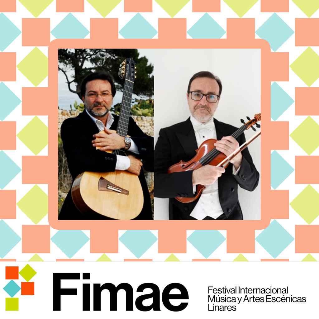 Flavio Maddonni violin y Antonino Maddonni guitarra en concierto del Festival Internacional de Musica y Artes Escenicas FIMAE en Linares