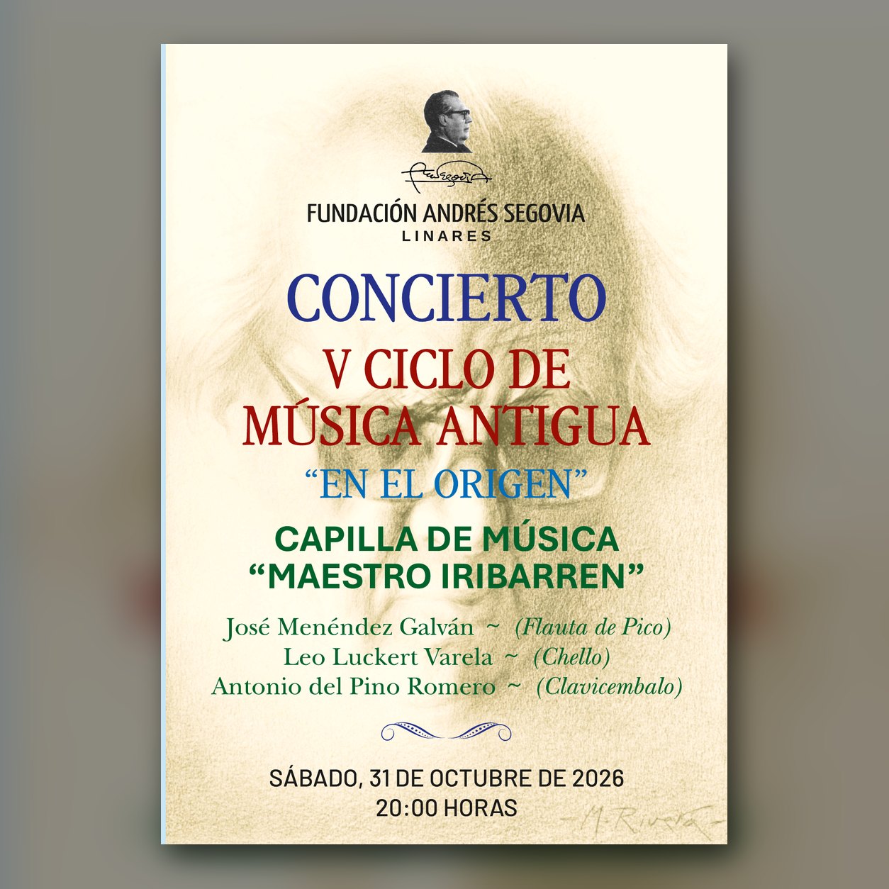 Capilla de Música «Maestro Iribarren» – V Ciclo de Música Antigua «En el origen»