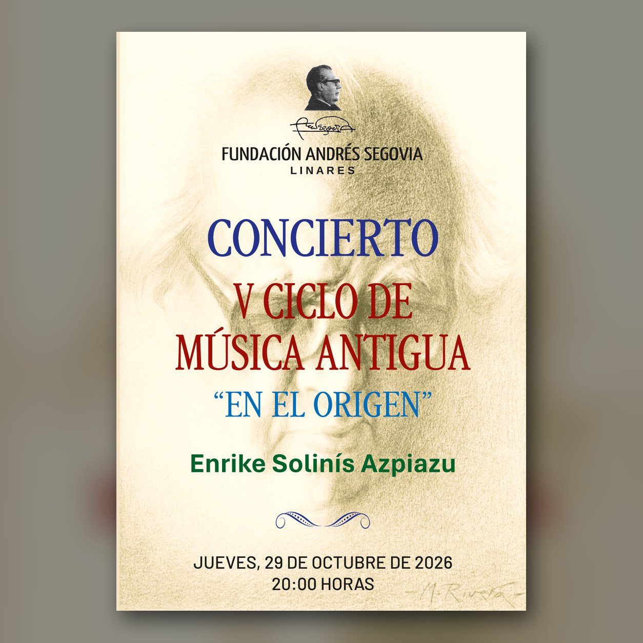 Enrike Solinís: «Fantasía, una historia de la música» – V Ciclo de Música Antigua